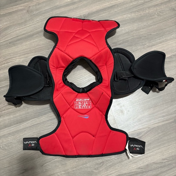 Bauer Vapor X-40 Junior Large Hockey Shoulder Pads Chest Protector Pre Owned - Picture 8 of 9